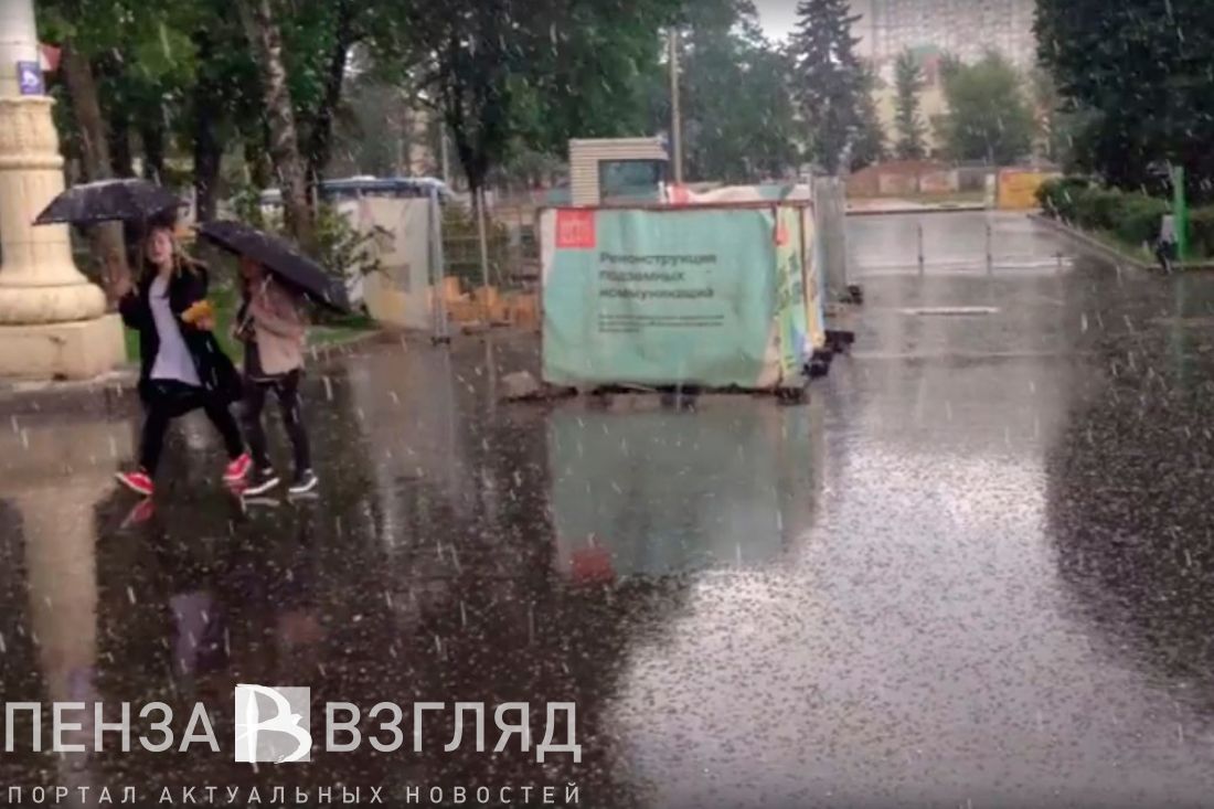 В Москве пошел мокрый снег