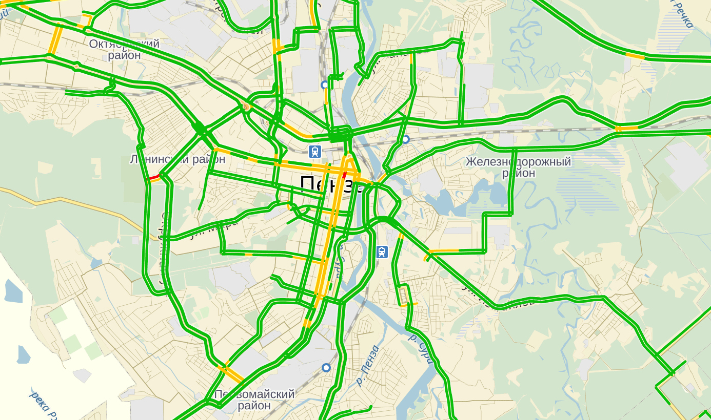 Карта пензы транспорт онлайн в реальном времени