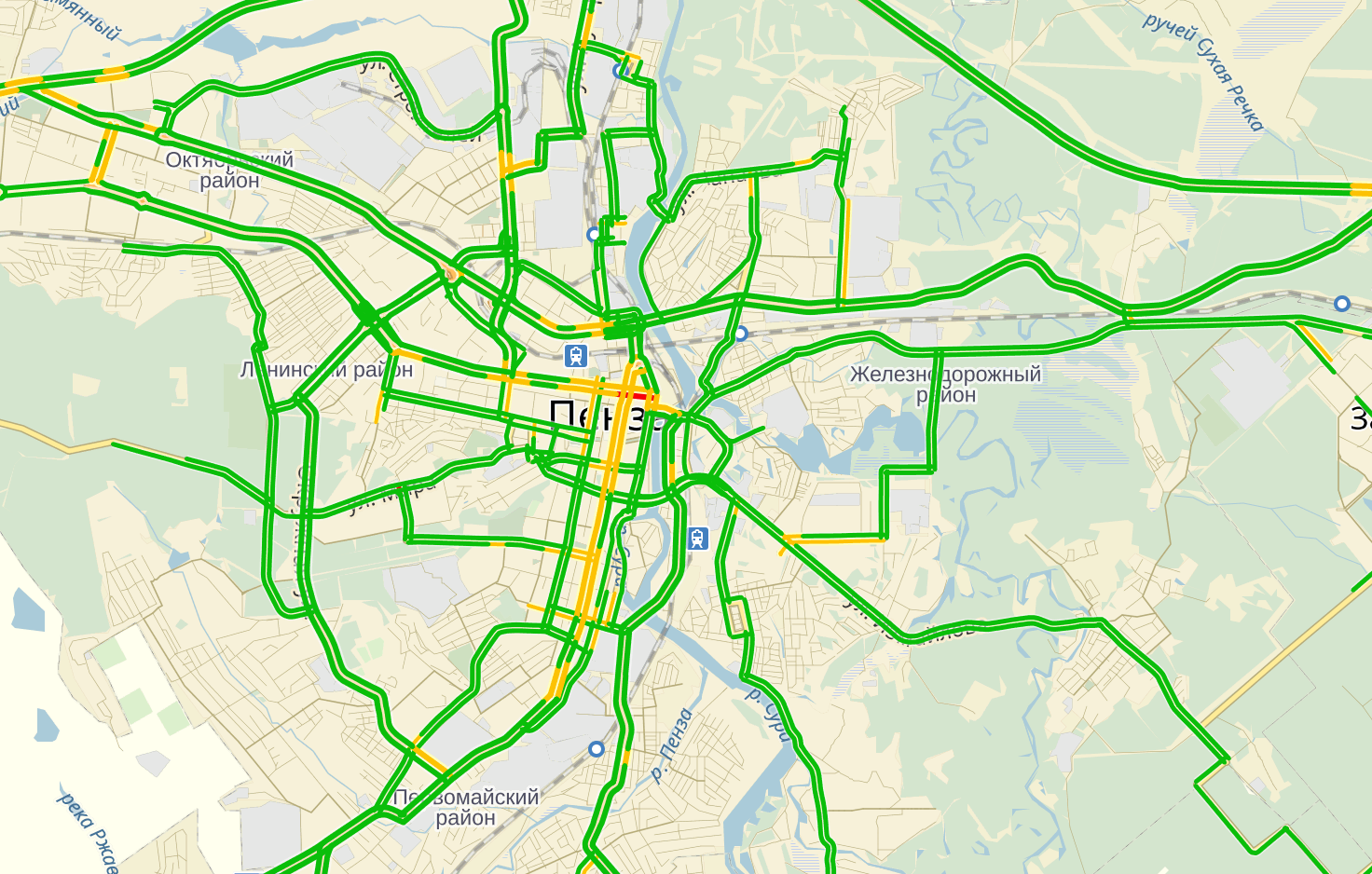Дорожная карта города пензы