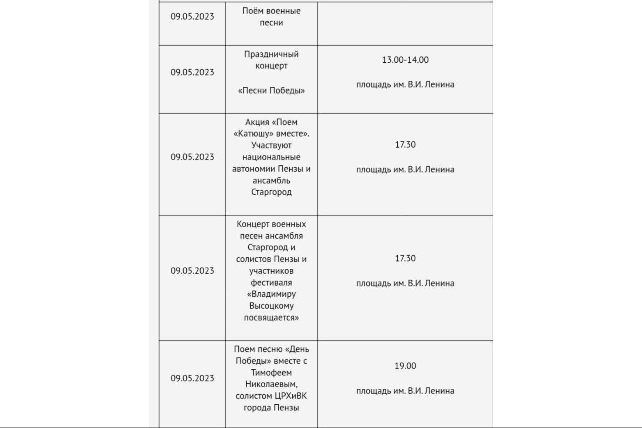 Афиша пенза 2023 для детей