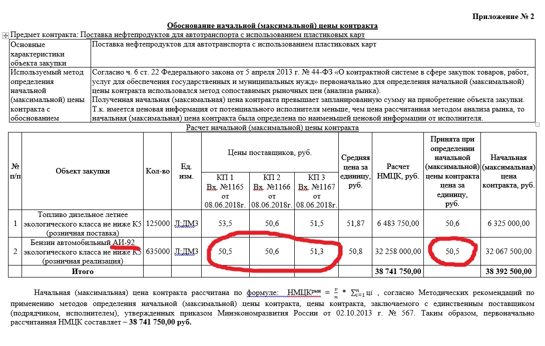 Калькулятор по договору