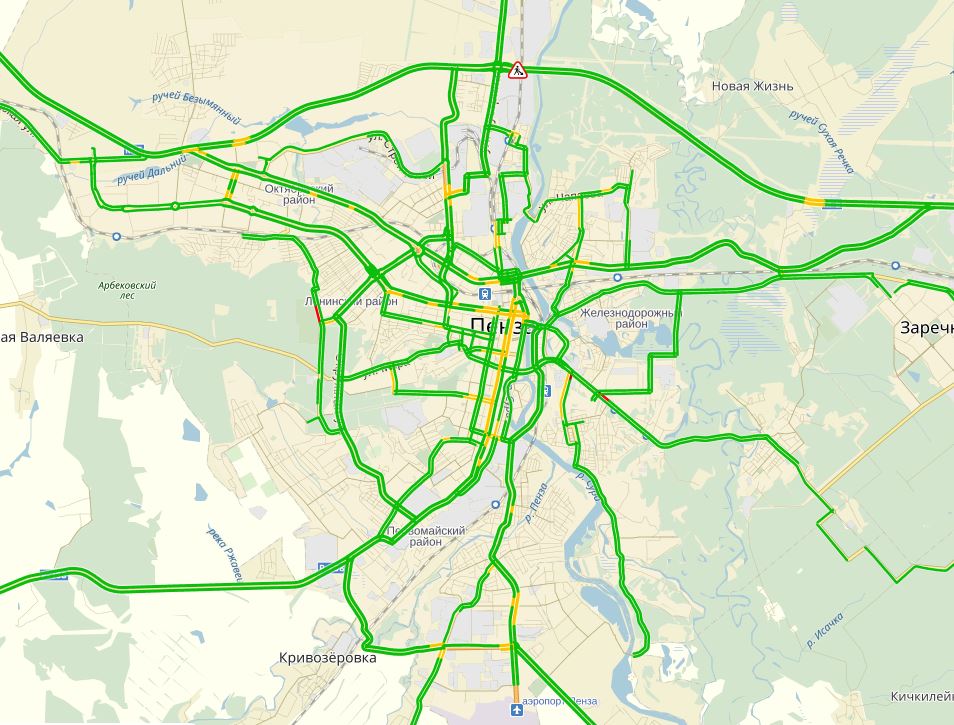 Пенза карта окружная