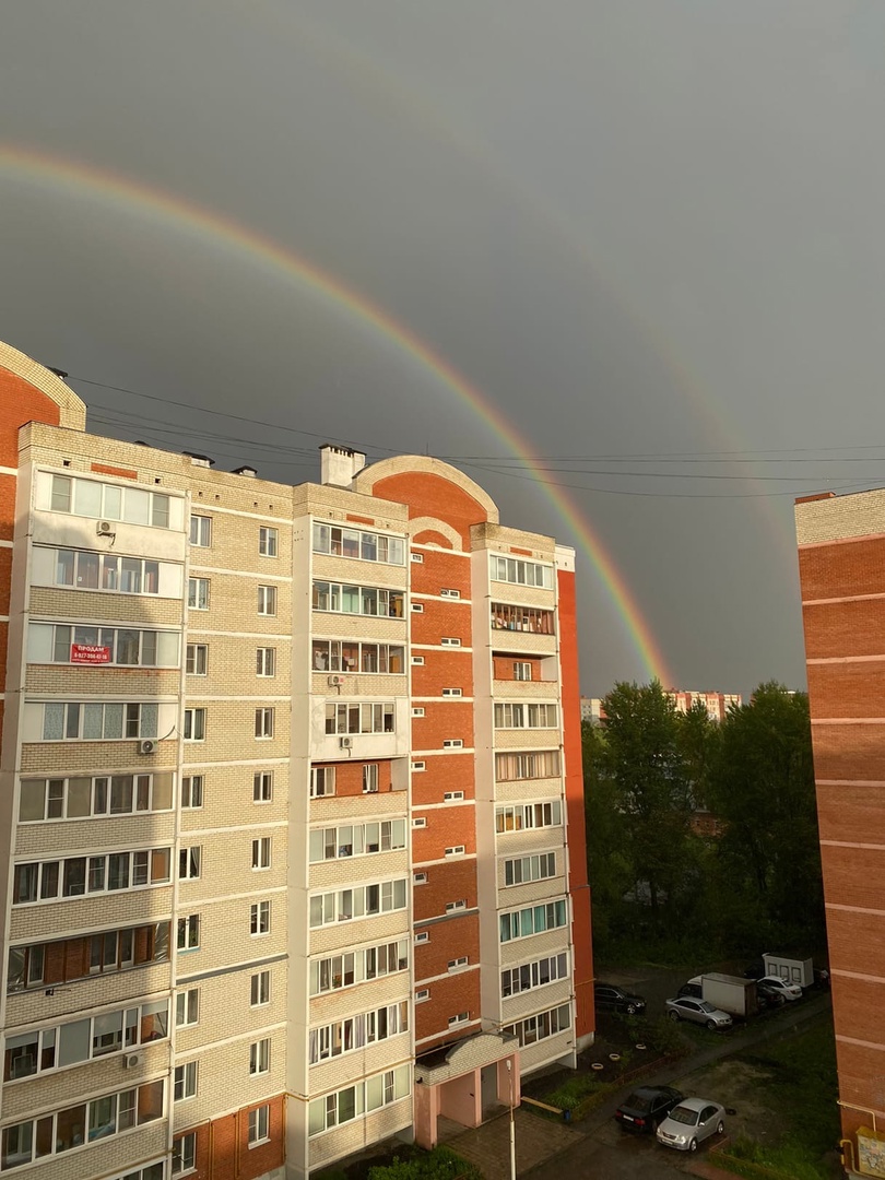 Вечерняя радуга в Пензе стала главной героиней соцсетей