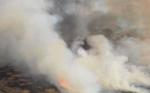 «Ужас!» В Пензе сняли большой пожар с высоты птичьего полета. Видео