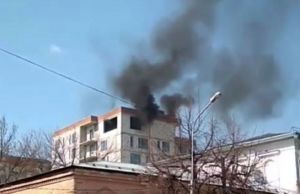 Жителей Пензы испугал пожар в центре города. Видео