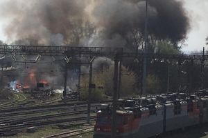 Все в дыму. Очевидцы публикуют снимки с места возгорания в районе станции «Пенза-3»