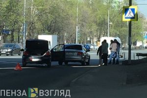 В Пензе под Гагаринским путепроводом две иномарки устроили ДТП