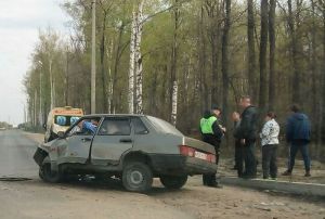 После аварии в Пензе на Окружной водителя забрала «скорая»