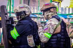 Обнародованы фото операции СОБРа по пресечению действий убийцы в Малосердобинском районе