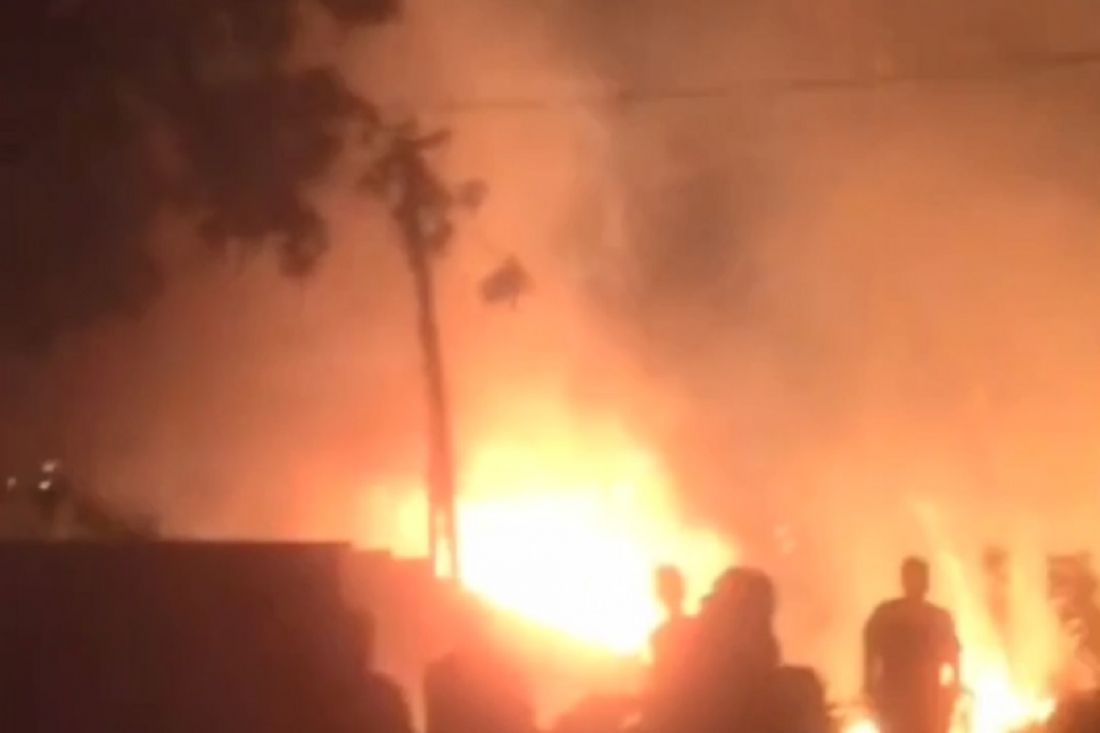 Полыхающие дачные домики на Севере в Пензе попали на видео