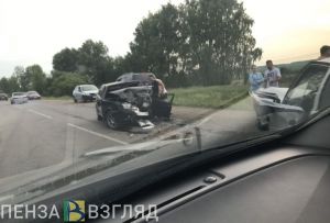 Появилось видео с места лобового столкновения в Богословке