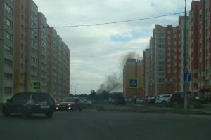 Жителей микрорайона ГПЗ-24 в Пензе встревожил черный столб дыма