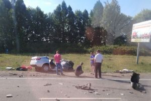 Опубликованы фотографии с места страшной аварии на трассе «Тамбов-Пенза» в Каменском районе
