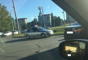 «Паровозиком». На проспекте Победы в Пензе три авто устроили ДТП