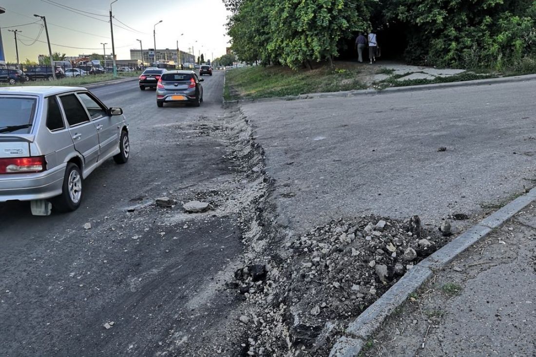 Водители портят машины». На дороге в Пензе из-за ремонта возник опасный  перепад. Видео