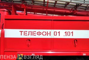 В Сердобске Пензенской области горит жилой дом
