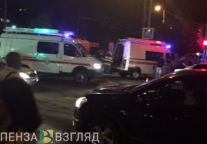 Эксклюзивные фото и видео с места жесткого ДТП в пензенском микрорайоне Арбеково