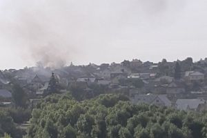 Очевидцев обеспокоил пожар в районе пензенской Бугровки
