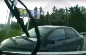 В соцсети опубликован момент аварии на улице Карпинского в Пензе