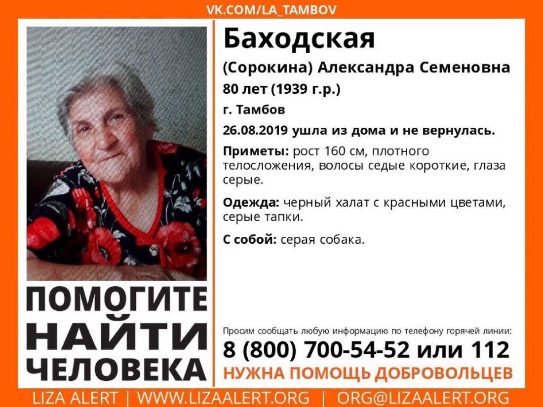 Пензенцев просят помочь в поисках 80-летней бабушки с собакой