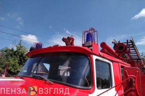 В Пензе произошел пожар на территории маслозавода
