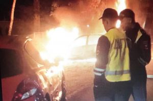 Ночью в Пензе «Лада Калина» превратилась в пылающий факел
