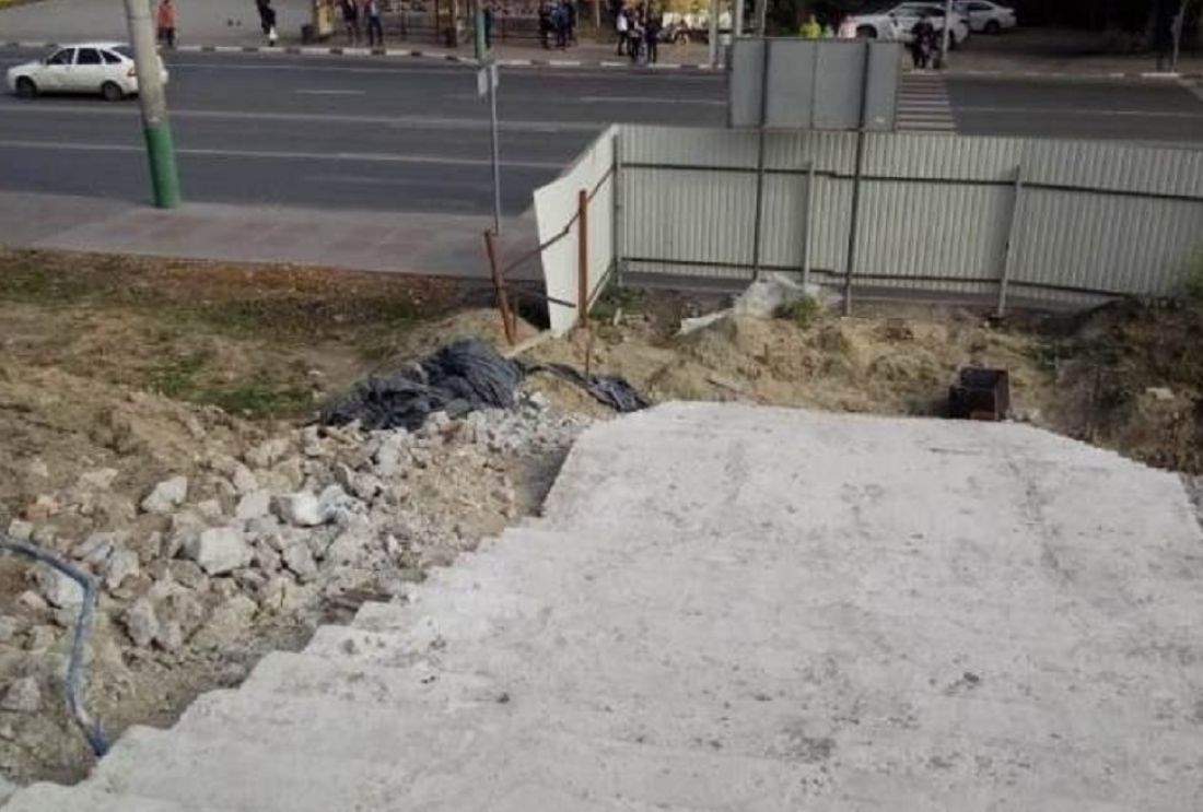 В Пензе готова лестница от улицы Кирова к Спасскому собору