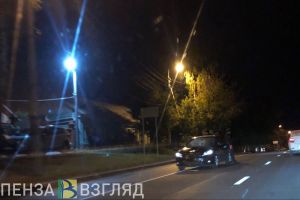 Лобовое вдребезги. Вечером в Пензе произошла серьезная авария