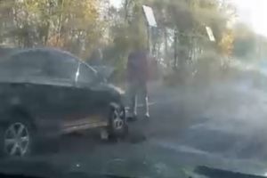 Очевидец снял на видео последствия жесткой аварии под Пензой