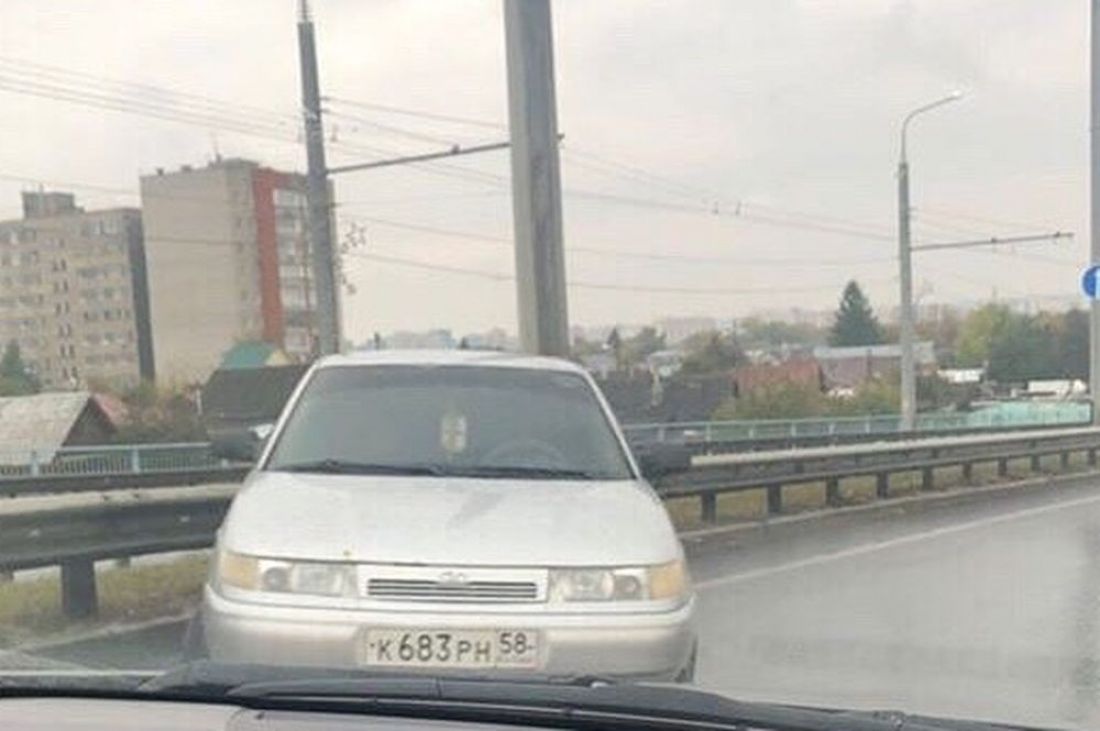 В Пензе произошла авария на Бауманском мосту