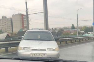 В Пензе произошла авария на Бауманском мосту