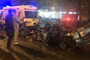 Человек на дороге. Фото с места жуткой аварии в центре Пензы