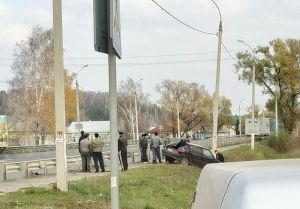 В Пензенской области машина пробила отбойник и улетела в овраг