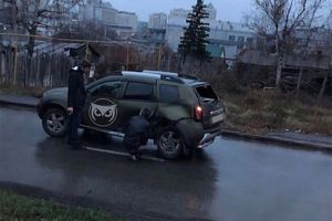 Появилось видео с места жесткого столкновения двух авто в центре Пензы