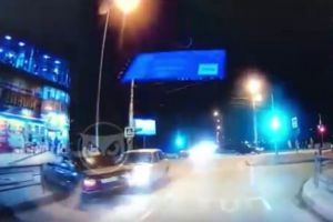 Момент ДТП на Западной поляне пензенец снял на видео