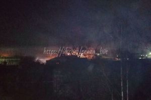 Рядом с компрессорным заводом в Пензе произошел пожар