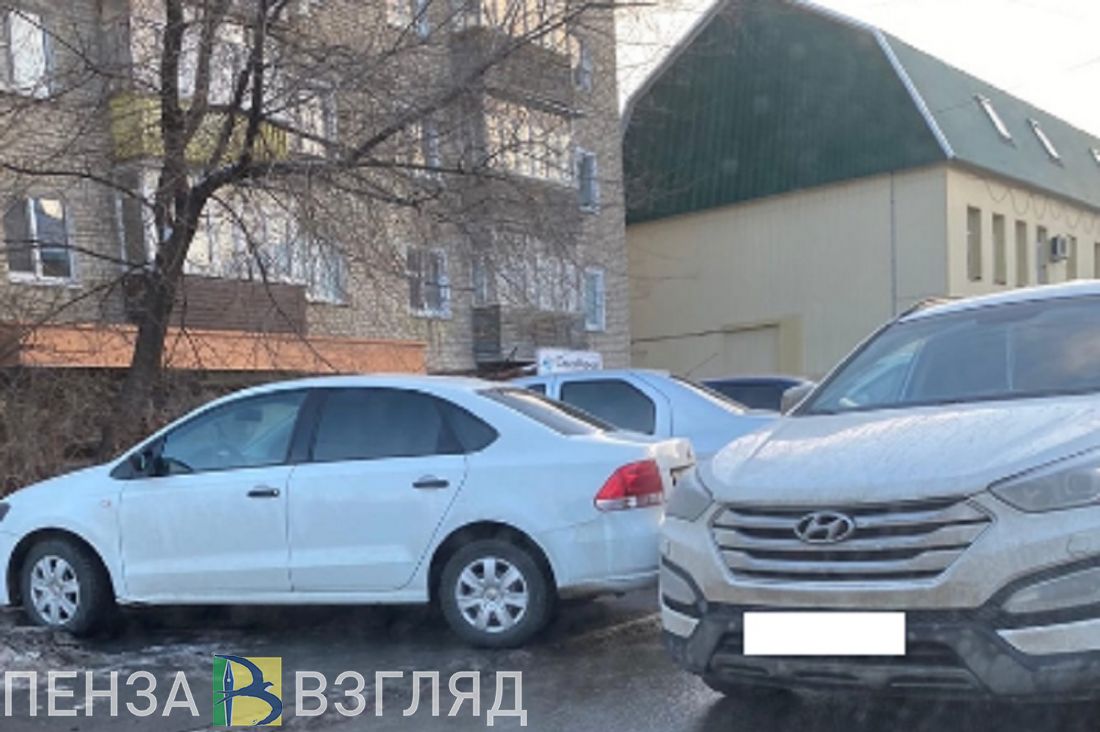 Из-за ДТП  в центре Пензы образовалась небольшая пробка