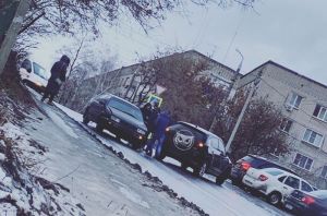 В Пензе авария с участием двух легковых машин заблокировала движение
