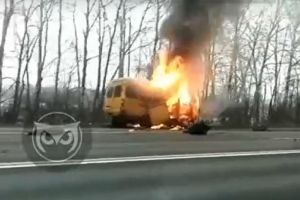 Опубликовано видео с места страшной аварии под Пензой на трассе «Урал»
