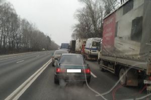 Из-за смертельного ДТП на трассе М-5 под Пензой образовалась пробка