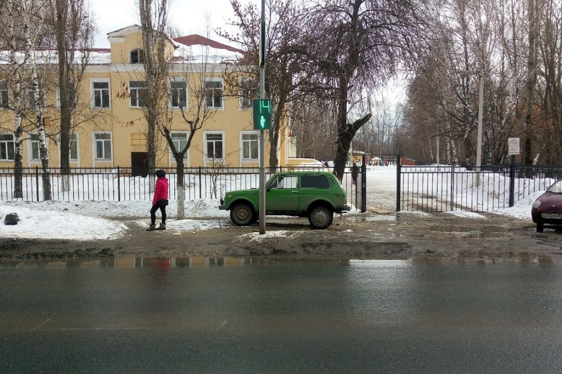 Пензенцы осудили водителя за парковку на тротуаре у школы