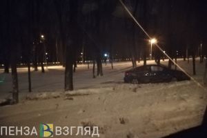 На улице Лермонтова в Пензе легковушка вылетела с дороги