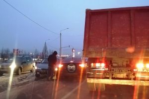 Из-за ДТП на окраине Пензы образовалась пробка