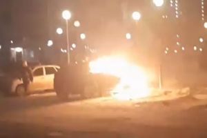 Ночью в Пензенском районе полыхал «Land Rover»