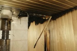 За сутки в Пензенской области вспыхнули шесть бань