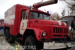 Пятнадцать человек тушили пожар под Пензой