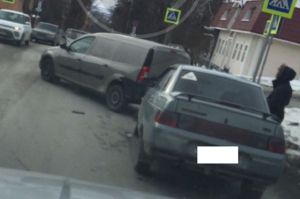 Из-за массовой аварии на улице Красной в Пензе затруднено движение машин