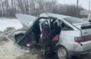 Появилось видео с места страшной аварии на М-5 в Пензенской области