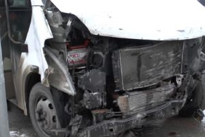 Пензенское УГИБДД сняло видео на месте жесткой аварии с маршруткой