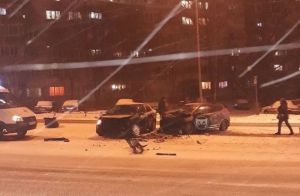 На Окружной улице Пензы произошла авария «лоб в лоб»